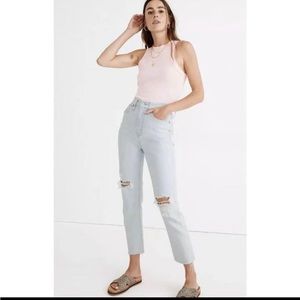 Madewell the tall momjean in Harmon wash: Raw Hem Edition size 26T MC585